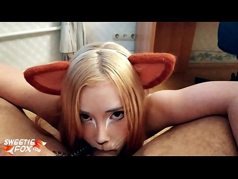 ❤️ Kitsune gbe dick ati pẹlu ni ẹnu rẹ Ibalopo ❌
